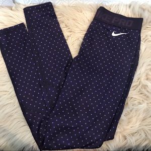 Nike Hyperwarm Leggings Purple Full Length